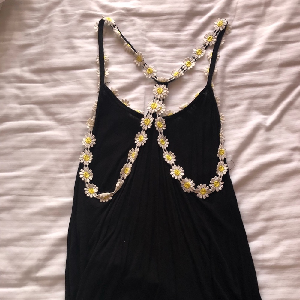 Cute sun flower black shirt🌼🌼🌼